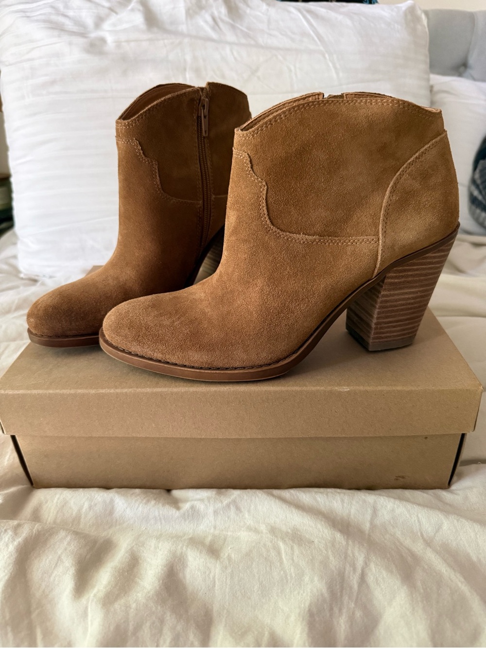 Lucky Brand western booties, size 9.5